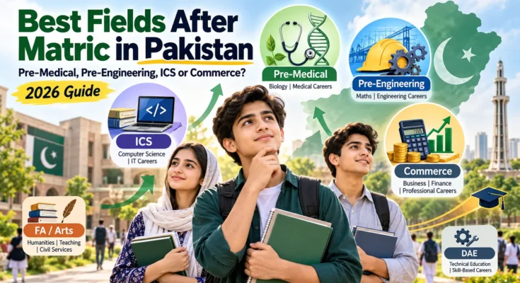Best Fields After Matric in Pakistan: Pre-Medical, ICS or Commerce?