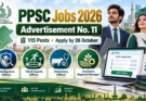 PPSC Jobs 2026 Ad No. 11: Intelligence Officer, Sports & Veterinary Officer